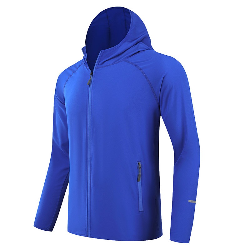 Reflective Running Jacket - Men Women Lightweight Hooded Running Jacket