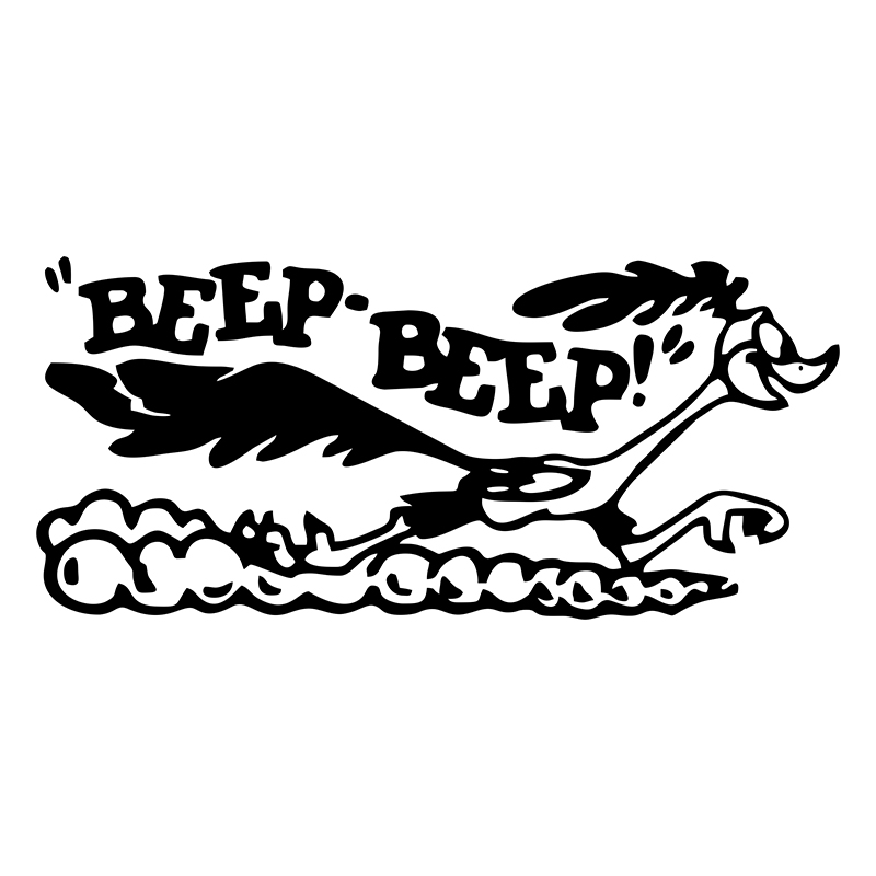 Runners Gear - G101 17x7.7cm Road Runner Sticker Cartoon
