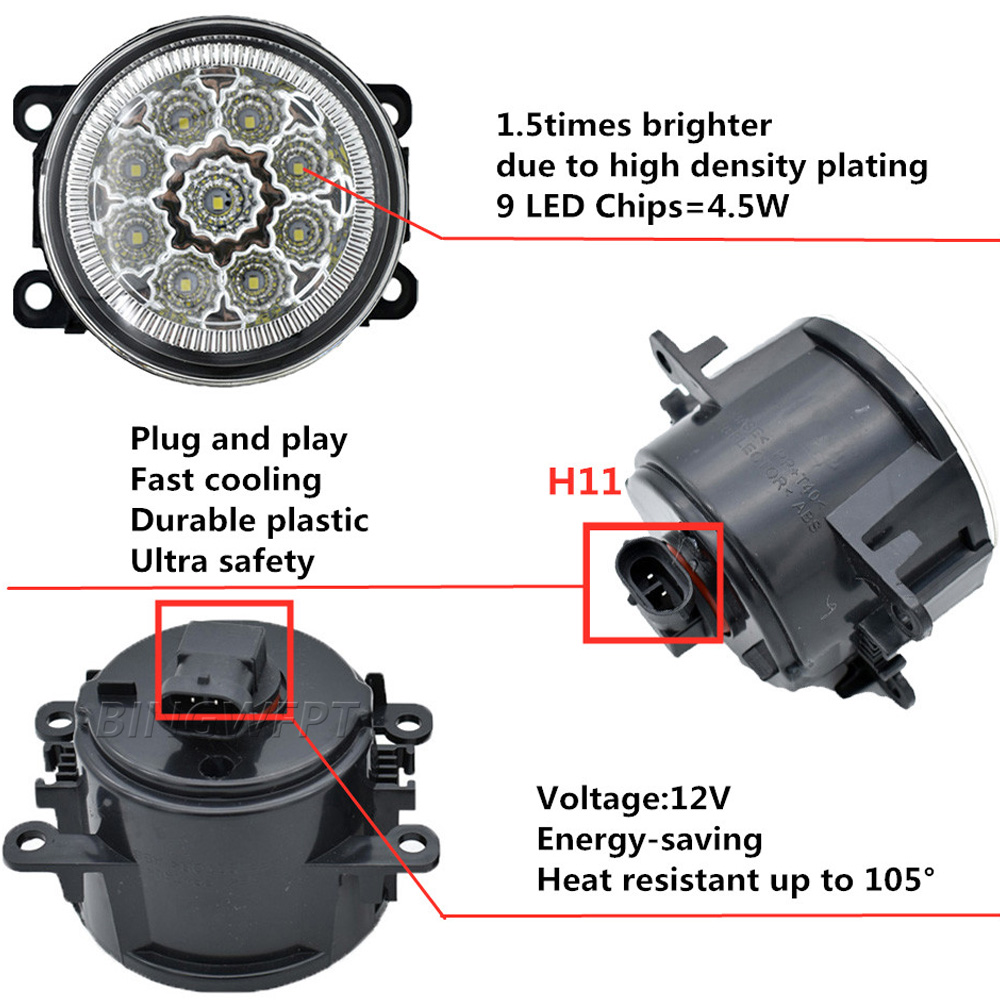 Car Fog Light Daytime Running  - đánh giá và giá Running Gear Accessories