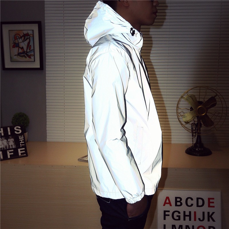 LED Light Up Windbreaker Coupl - đánh giá và giá Reflective Running Jacket