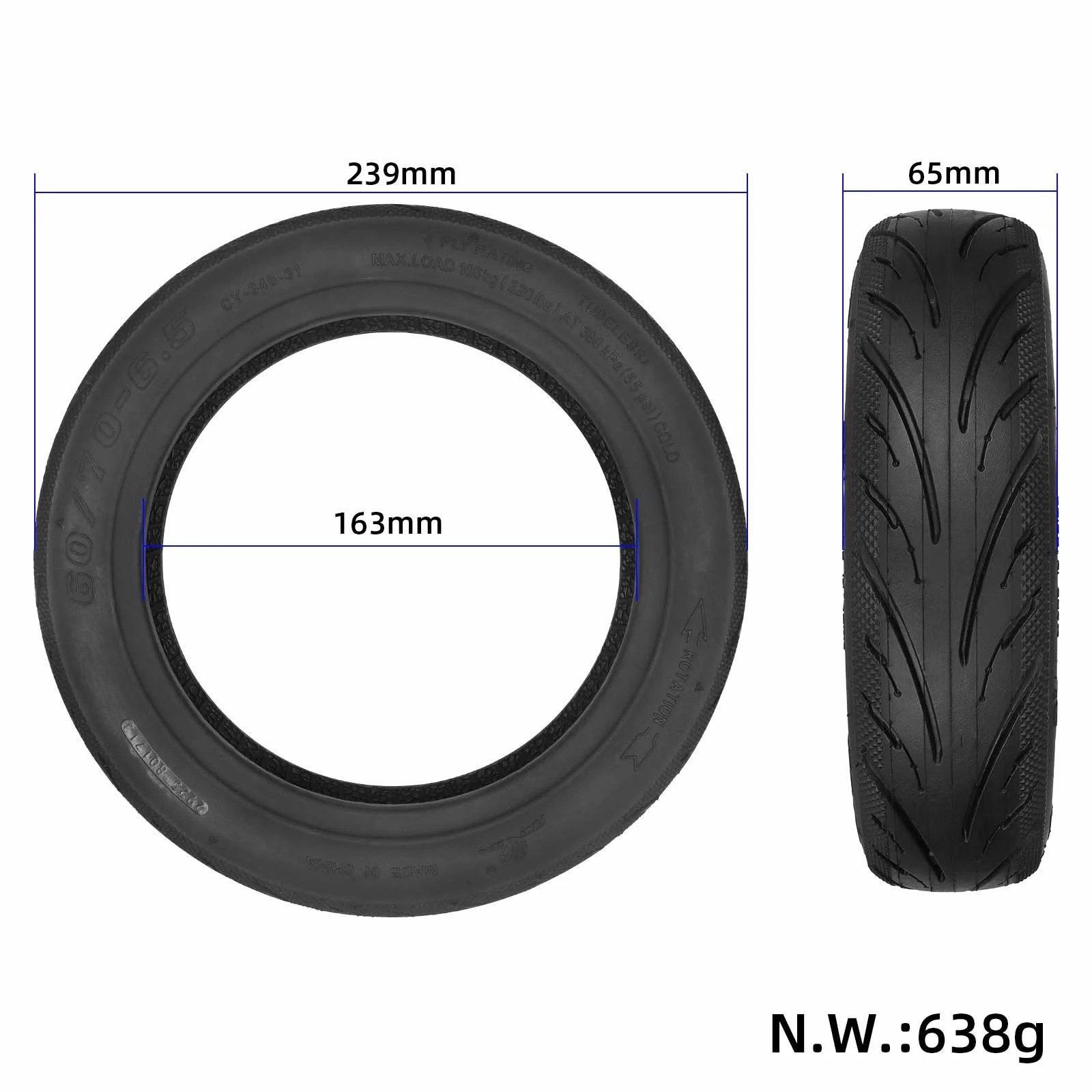 Scooter Front and Rear Tires 6 - đánh giá và giá Running Gear Accessories