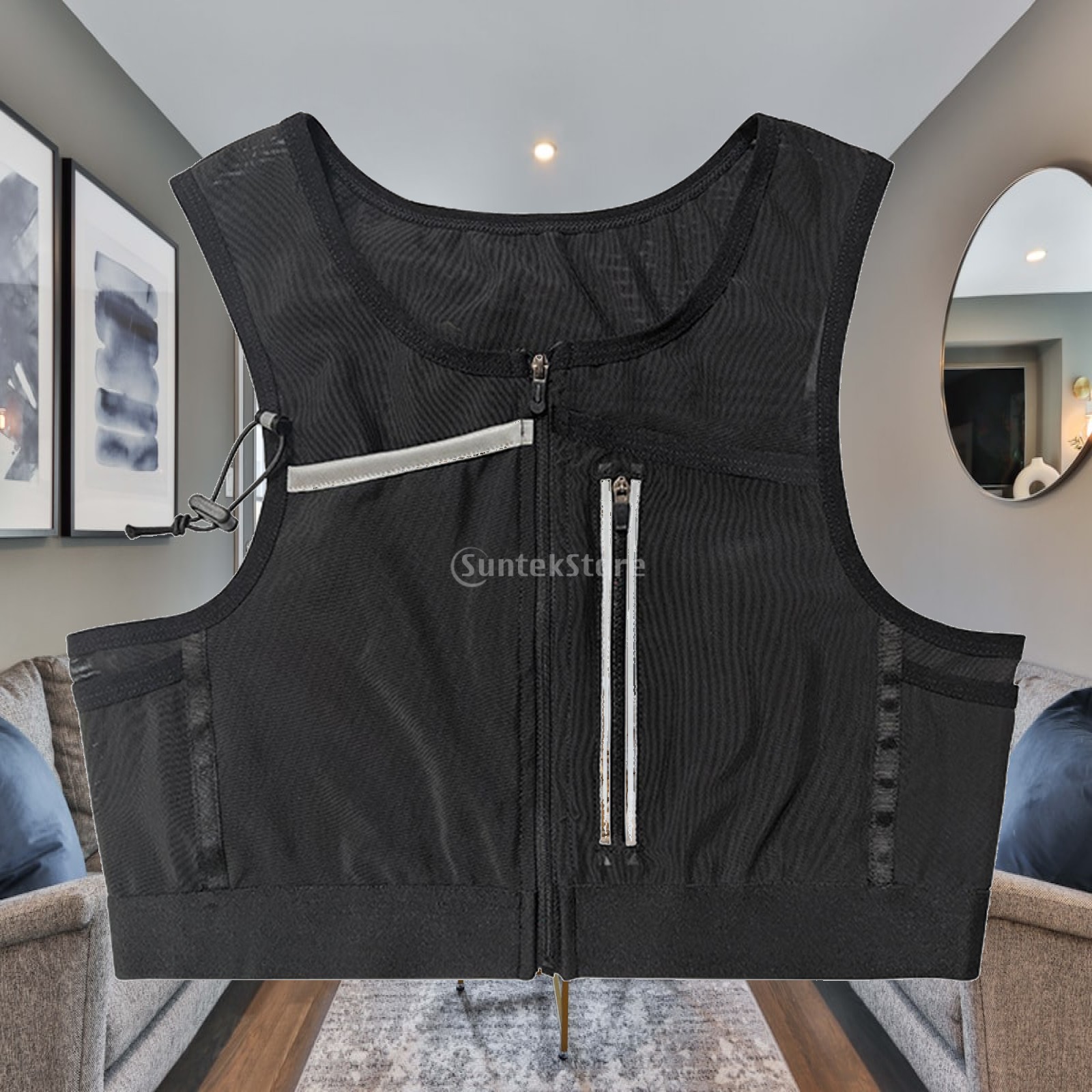 Running Vest Bag Chest Pack Re - đánh giá và giá Reflective Running Jacket