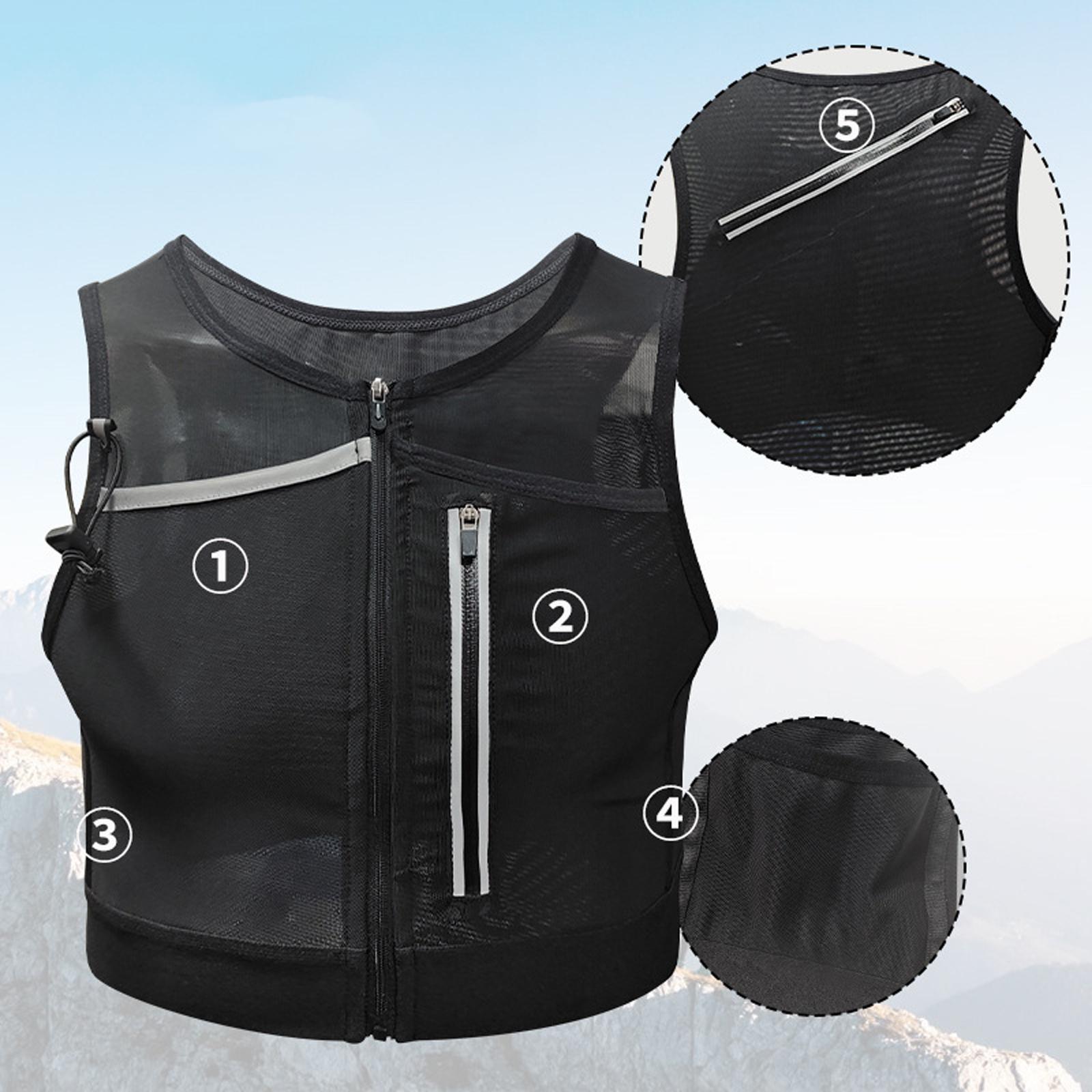Running Vest Bag Chest Pack Re - đánh giá và giá Reflective Running Jacket