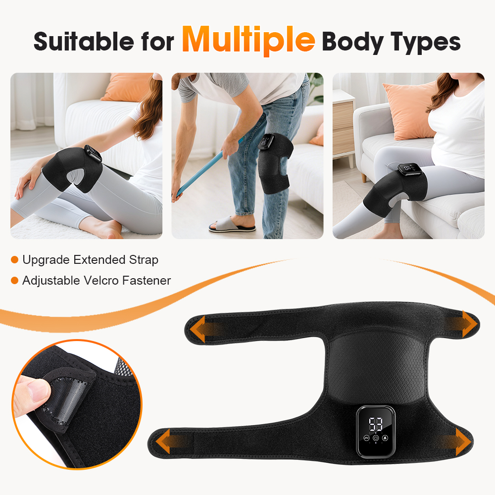 Electric Heating Knee Massager - đánh giá và giá Knee Support Brace