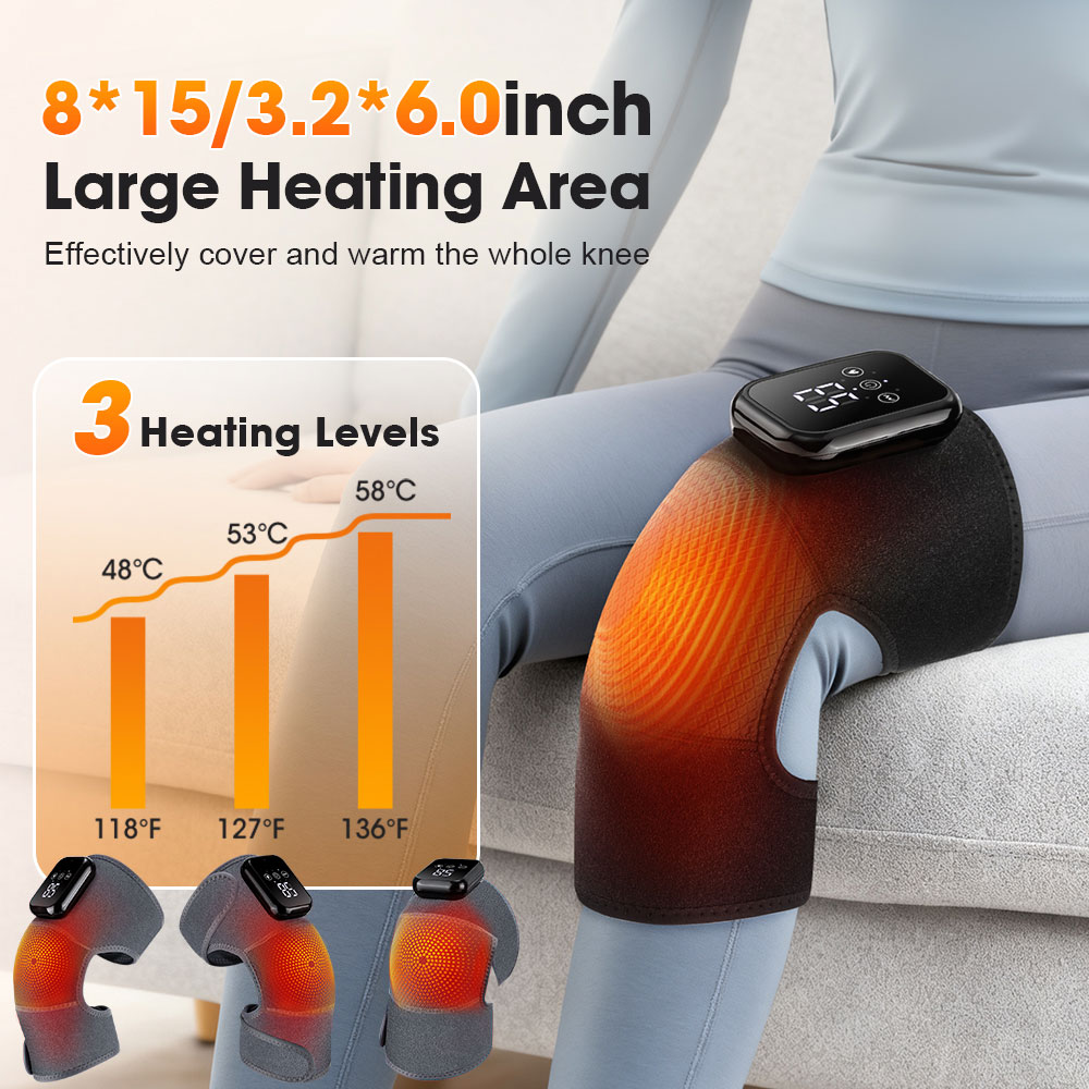 Electric Heating Knee Massager - đánh giá và giá Knee Support Brace