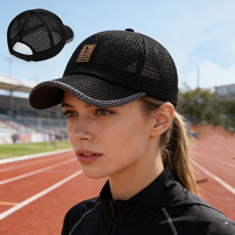 Letter Printed Breathable Mesh - đánh giá và giá Running Cap Mesh