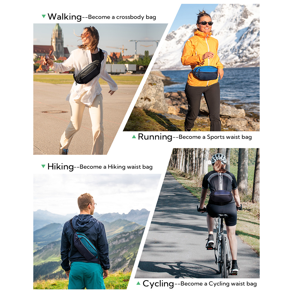WATERFLY Fanny Pack Waist Bag  - đánh giá và giá Running Zwift