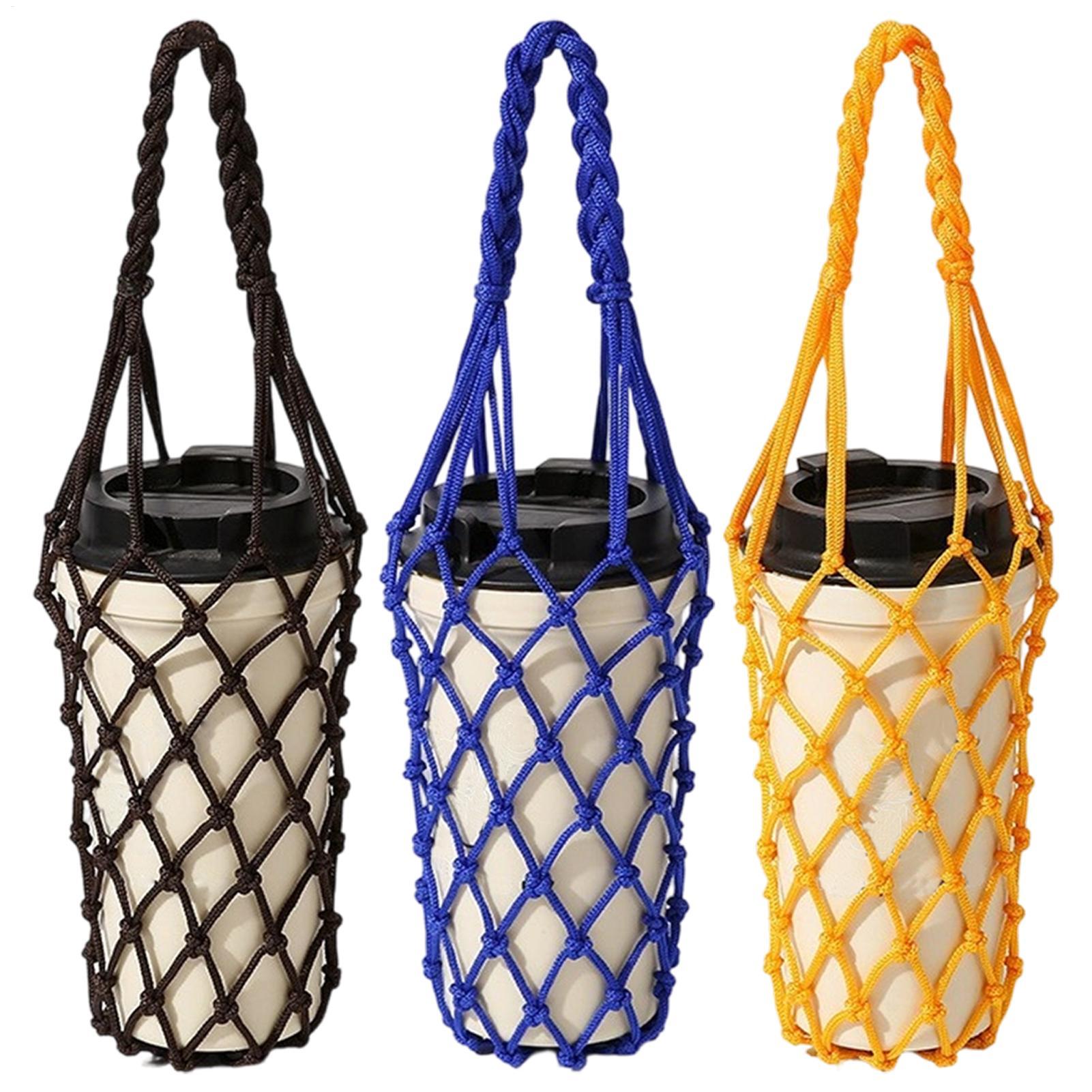 1pcs Water Bottle Bag Crochet  - đánh giá và giá Running Cap Mesh